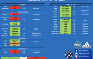 📅 L’agenda du week-end 07/03 &amp; 08/03 🔵⚪️