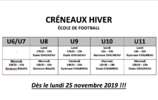 CRÉNEAUX HIVER DÈS LE 25/11 !