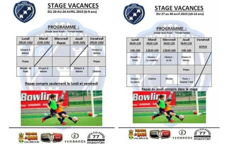Stages U6/U9 et U10/U13