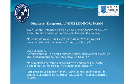 L'ASAM RECRUTE