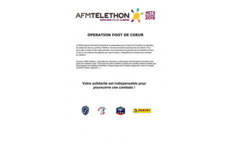 L'ASA MONTEREAU s'engage pour le Téléthon !
