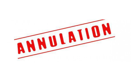 ANNULATION MATCHS U6 À U13 ! 