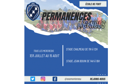 Permanences licences